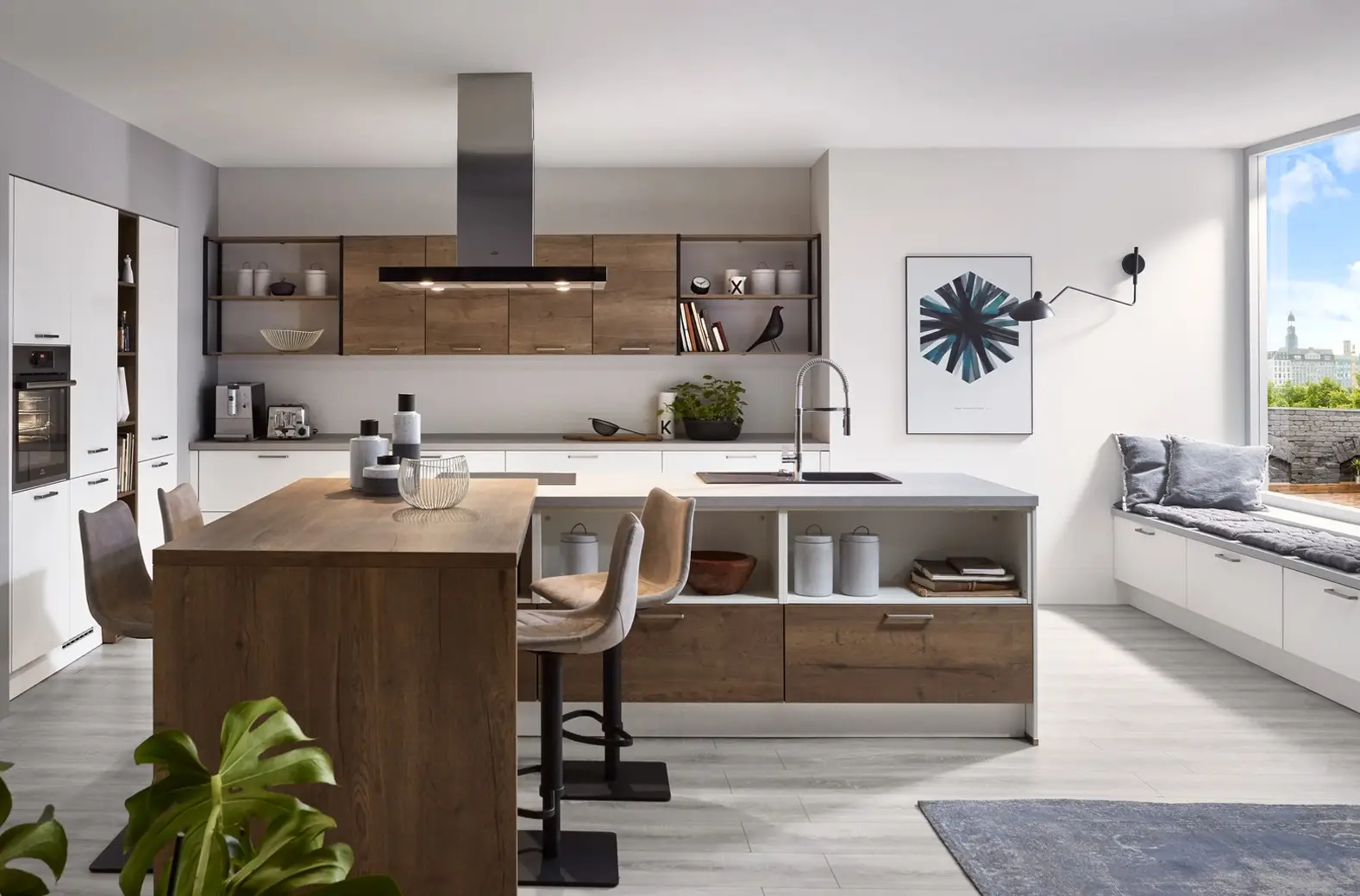 cucine moderne effetto legno